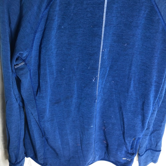 Nike Sprint Fleece Women's Running Long Sleeve Top Size XL Blue 627001-439 - Picture 5 of 11